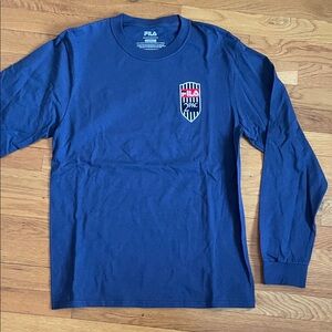 Fila x Tupac Navy Long Sleeve Tee